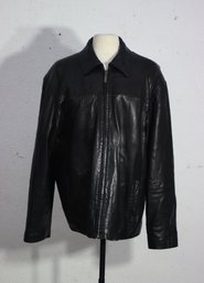 Rack E-vintage Boston Harbor Outdoor Wear Leather Jacket  Size Lg