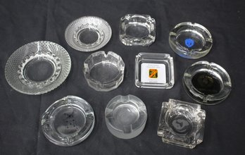 Collection Of Vintage Glass Ashtrays