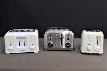 Three Electric Toasters (1 Two Slice And 2 Four Slice)