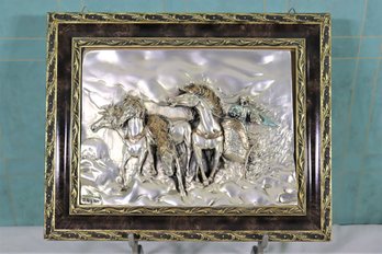 Creazione Artistiche Sterling Wall Plaque, Made In Italy - Embossed Christian (LR) And Arg .925 (LL)