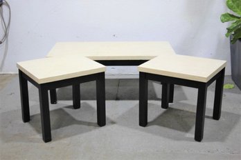 Grouping Of Two Parsons Tables And A Coffee Table****Not Marble