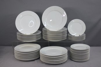 56pc Group Lot Of Party Essentials White Plates