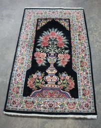 Persian Isfahan Handwoven Wool Prayer Rug- 63' X 37.5'