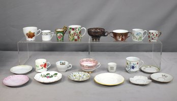 Group Lot Of Vintage Mixed Tea Cups And Assorted  Saucers