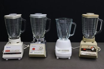 Grouping Of 4 Blenders (1  Missing Top)
