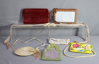 Group Lot Of Vintage Clutch And A Belt