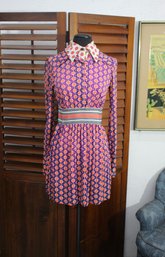 Vintage Patty O'Neill Floral Print Dress-size Small