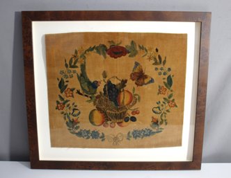 Charming Vintage Fruit And Bird Artwork - Framed