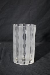 Frosted & Clear Studio Nova Crystal Vase