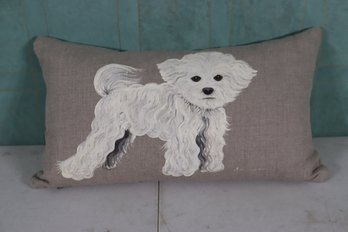 This Is Molly - Decorative Oblong Throw Pillow Pet Portrait-Hand Painted