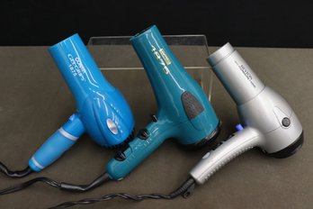 Group Lot Of Three Hair Dryers