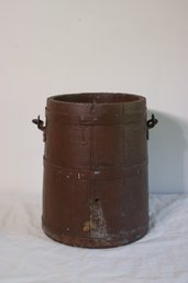 Painted Vintage Wooden Bucket