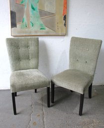 Pair Of Upholstered Dining Chairs