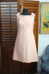 Jane Engel Vintage A-line Dress - Peach, Size Small