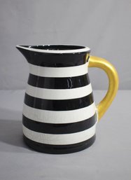 Terramoto Ceramics Large Black And White Stripes -9' Tall