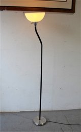 Gander Style Flex Neck Floor Lamp On Stainless Base