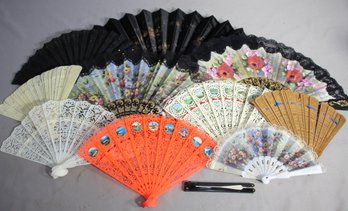 Assorted Lot Of Hand Fans