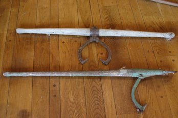 Antique Cant Hook Log Rolling Tool And  Timber/Ice Tong