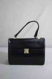 Vintage Leather Black Hand Bag