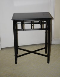 Black Faux Bamboo Stand