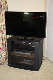 42' LG Tv With  Stand And A Panasonic VHS & DVD Player