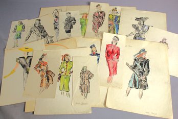 Vintage Fashion Illustrations By Ruth Silverman And Debra Larson