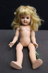 Vintage Blond Toni Doll, No Clothing -  USA Ideal Doll Co.
