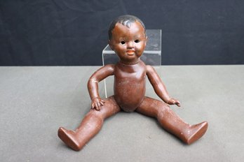 Vintage BIPOC Composition Jointed Baby Doll