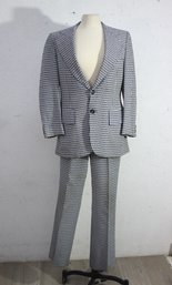 Vintage Taylor Black & White Men's 2 Pc Suit