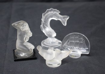 Collection Of Lalique Crystal Figurines