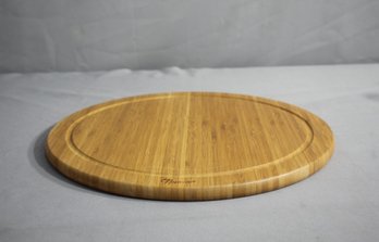 14' Round Nuware Wooden Tray