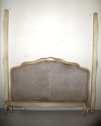 Vintage Full Size French Provincial Cane Bed