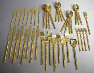 Bamboo Motif Flatware 43pcs