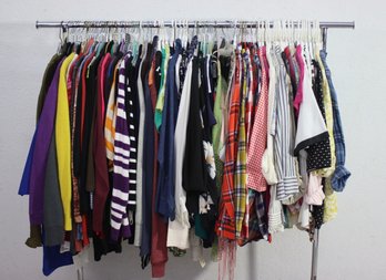 Collection Of Ladies NEW ( Never Used ) Tops -- Sweaters, Shirts, Button Drop Shirts And More