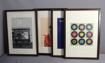 Set Of Four Framed Modern Prints