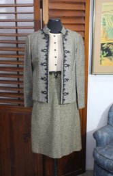 Vintage R & K Original Dress With Matching Jacket - Size Medium