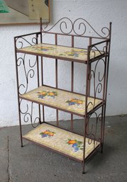 Plant Stand Mosaic Ceramic Garden Flower Pot Display Shelf Rack