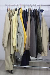 Group Lot Of Men's Outerwear- Coats And Jackets  Size L/xl