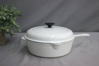 Le Creuset All White  Dutch Oven Lidded Skillet