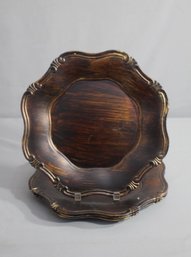 Set Of 4 Wooden  Under Plates