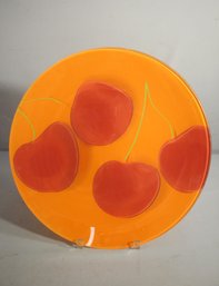 16' Decorative Glass Platter - Crate And Barrel-16' Round
