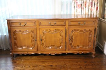 Country French Style Buffet With 3 Drawers And Storage