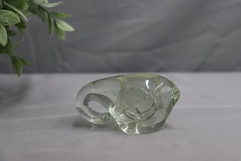 Control Bubble Glass Crystal Elephant Figurine