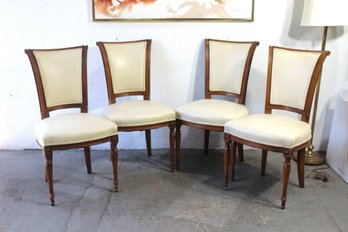 Set Of Four Abco Fine Furniture Co. Upholstered Dining Chairs