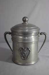 Vintage Handmade Pewter Bucket Italy