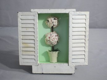 Vintage Floral Wooden Shadow Box