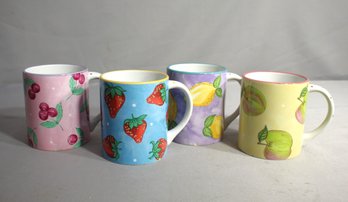 Set Of 4 ESSEX Collection MUGS Boise D' Arc Heather Outlaw Kurpis