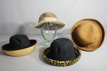Eclectic Ensemble: Diverse Collection Of Vintage Hats
