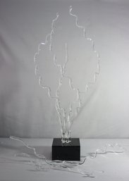 Tall Guyol Glass Sculpture Signed On The Base