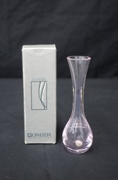 Oneida Limited Collection Hand Cut And Blown Lavender Vase-6'tall